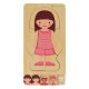 Wooden educational puzzle \"Montessori\" anatomy, studying the parts of the body, girl