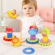 Bakalu Wooden Zoo Sorter with Gears and Geometric Shapes