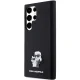 Чехол Karl Lagerfeld для Samsung Galaxy S24 Ultra Silicone Karl&Choupette Metal Pin, черный