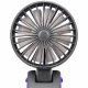 Mini akumulatora ventilators 3-in-1, 5W, pelēks