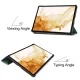 Samsung Galaxy Tab S9+ Plus (SM-X810, SM-X816B) Trifold Stand PU Leather Cover Case, Green | Чехол Книжка...