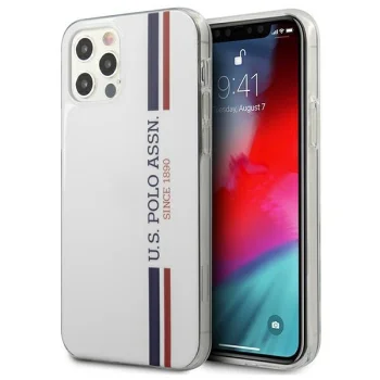 Apple iPhone 12 Pro Max 6.7'' US Polo Tricolor Collection Case Cover (USHCP12LPCUSSWH), White | Чехол Кейс...