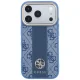 Guess 4G Stripe Round and Classic Logos MagSafe vāciņš iPhone 17 Pro / 18 Pro, zils
