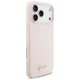 Чехол Guess для iPhone 17 Pro Max Silicone Script Metal Logo MagSafe, розовый