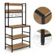 Virtuves plaukts ModernHome 84 cm, 6 līmeņi, ar āķiem