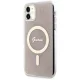 Чехол Guess для iPhone 11 IML 4G Gold Stripe, розовый