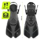 4Fizjo TSUNAMI L/XL (42-47) regulējamas peldēšanas pleznas, pelēkas