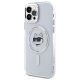 Чехол Karl Lagerfeld IML Metal Choupette Head MagSafe для iPhone 12 / 12 Pro, Белый