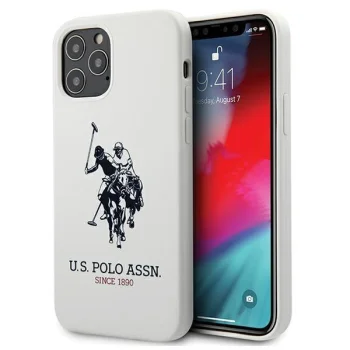 Apple iPhone 12 Pro Max 6.7'' US Polo Silicone Collection Case Cover (USHCP12LSLHRWH), White | Чехол Кейс...