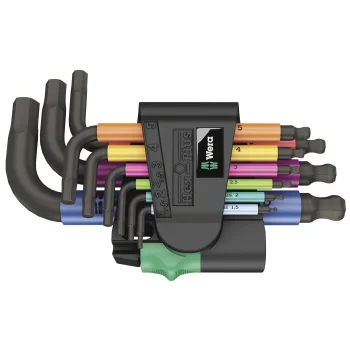 Wera 950/9 Hex-Plus Multicolour 2 Metric L-Key Set, 1.5–10 mm, 9 Pieces