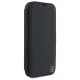 Mercedes iPhone 16 Pro Max Case Leather Wood Imitation, Black