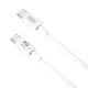 XO NB-Q190A USB Type C to USB Type C Data Charging Cable 60W, 1m, White | Провод для Зарядки...