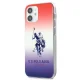 U.S. Polo Assn. iPhone 12 mini vāciņš Gradient Pattern, sarkans/zils