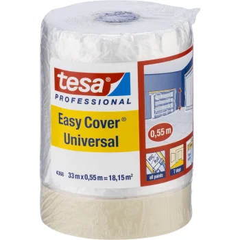 Малярная защитная пленка с лентой Tesa Easy Cover 4368, 33 м x 55 см