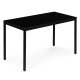 Virtuves galds 120x60 cm 4-5 personām datorsgalds ModernHome, melns