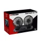 Xtrobb 00023222 Dual Car Fan 12V, Black