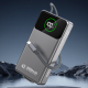 Внешний аккумулятор Dudao K31 Pro 45W 20000mAh с выдвижным кабелем USB-C серый