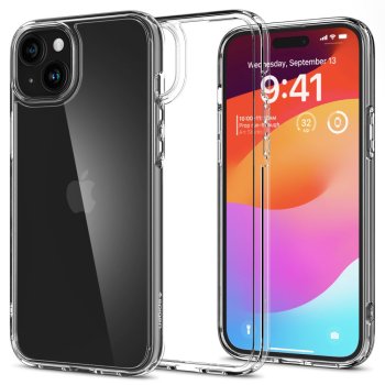 Apple iPhone 15 Plus 6.7'' Spigen Ultra Hybridd Case Cover, Crystal Clear | Telefona Maciņš Vāks Apvalks Bampers