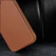 Кожаный чехол Dux Ducis Naples для iPhone 14 Plus с MagSafe, коричневый