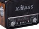 Portable Retro AM FM SW Radio WAXIBA XB-471URT with MP3 USB AUX, brown