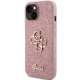 Apple iPhone 15 Plus 6.7\'\' Guess Glitter Script Big 4G Case Cover (GUHCP15MHG4SGP), Pink | Чехол Кейс...