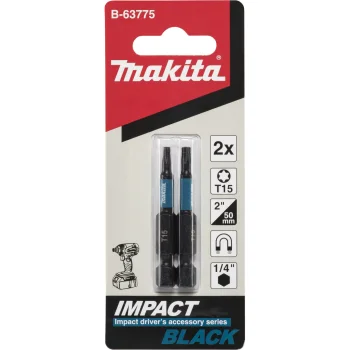Биты Makita Impact Black T15 x 50 мм, 2 шт. (B-63775)