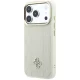 Guess Stripe Peony 4G Logo MagSafe vāciņš priekš iPhone 18 Pro Max / 17 Pro Max, bēšs