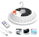 Kempinga lampa ar saules paneli 60 LED ZD13A, balta