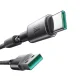 Joyroom S-A50 USB-A uz USB-C kabelis ar magnētisko organizatoru, 3A, 1.2m, pelēks