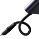 Joyroom SY-L01 2in1 Lightning uz 3.5mm un Lightning adapteris, melns