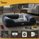 Purlov 00026915 Ergonomiska mājdzīvnieku gultiņa, M izmērs, Melna