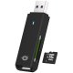Conceptronic BIAN02B USB 3.0 SD / microSD karšu lasītājs, melns