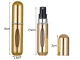 Ceļojumu smaržu flakons - izsmidzinātājs, 5 ml, zelta