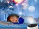 LED Star Projector Planetarium Night Light with 12 Slides, White