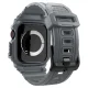 Ремешок с чехлом Spigen Rugged Armor Pro для Apple Watch 10 46mm серый