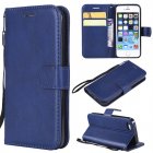 Apple iPhone 5 / 5s / SE Wallet Leather Stand Case Cover, Blue
