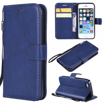 Apple iPhone SE / 5s / 5 Wallet Leather Stand Case Cover, Blue | Telefona Maciņš Vāciņš Apvalks Grāmatiņa