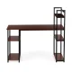 Datora biroja galds ar plauktiem, ModernHome, ozols