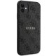 Apple iPhone 11 6.1\'\' Guess 4G Collection Leather Metal Logo MagSafe Case Cover, Black | Чехол Кейс...