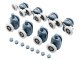 Shower Door Roller Wheels Set, 8 pcs, Plastic/Steel
