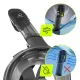 Полнолицевая маска для снорклинга 4Fizjo Tsunami S/M, черная