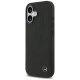 Mercedes iPhone 17 Case Leather Large Laurel Leave MagSafe, Black