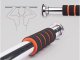Adjustable Steel Pull-Up Bar for Doorway with Neoprene Grips, Orange
