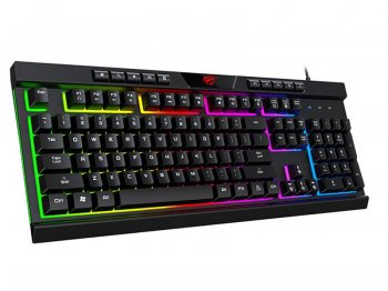 Havit GAMENOTE KB500L RGB Wired Gaming Keyboard, Black | Datora Klaviatūra ar RGB Gaismām