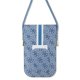 Guess 4G Stripes Smartphone Handbag, Blue