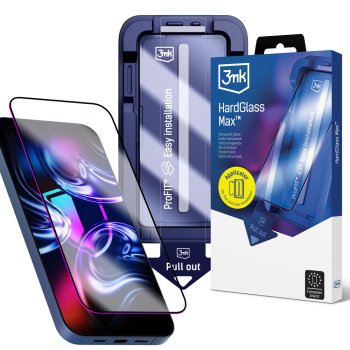 Aizsargstikls 3mk iPhone 17 Pro Max HardGlass Max | Tempered Glass Screen Protector