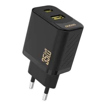 Сетевое зарядное устройство Dudao A27 Max 35W GaN, USB-C / USB-A, черное