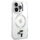 Apple iPhone 13 Pro 6.1\'\' Karl Lagerfeld Iconic Karl&Choupette Magsafe Case Cover (KLHMP13LHNKCIT), Transparent