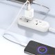 Tīkla lādētājs Dudao A26TEU GaN 25W USB-A un USB-C - Balts