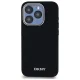 DKNY iPhone 15 Pro Max Case Plain Silver MagSafe Logo, Black